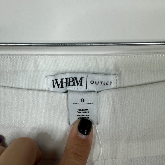 NWT White House Black Market Pull on Straight Capri White 0 #WHBM3 - Picture 5 of 10